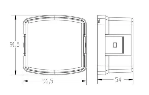 Задна лява стоп светлина 12V 24V за трактор John Deere Deutz-Fahr Case OEM Джон Диър Кейс 3223264R91 , AT43601 , 4389588
