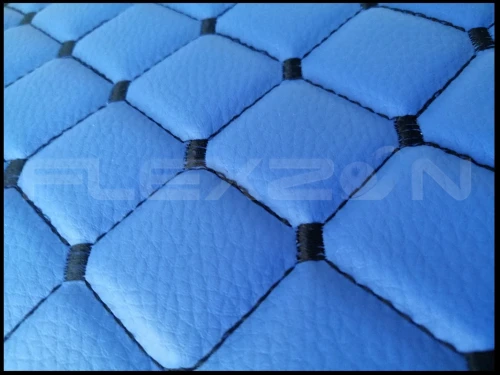 Сини Кожени Стелки За Скания Р Scania R, Автоматик, Една Пневматична Седалка, Еко Кожа, Лукс Качество