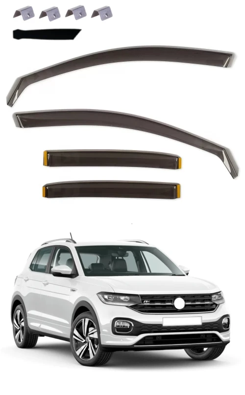 Комплект от 4бр. ветробрани за VW T-CROSS 5D 2019+