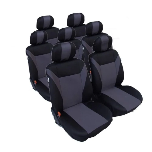 Калъфи тапицерия за VW Touran, Sharan, Ford Galaxy, Citroen C8, Peugeot 307SW, Citroen C4 Grand Picasso, Peugeot 806, 807, Сив