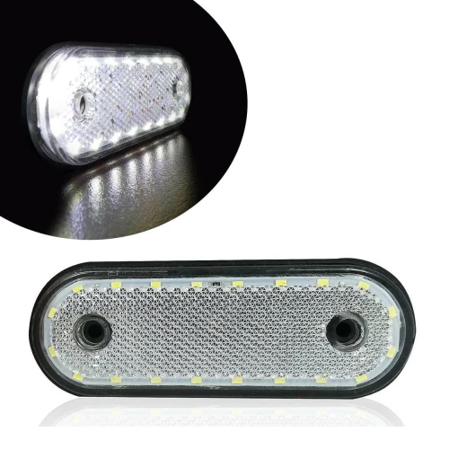 Бял LED Габарит, 20 Диода - 12V