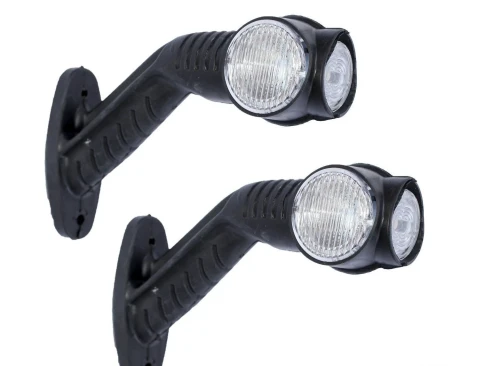 Комплект от 2бр. LED Лед габарити светлини тип рогче за камион ремарке тир бус 12V-24V