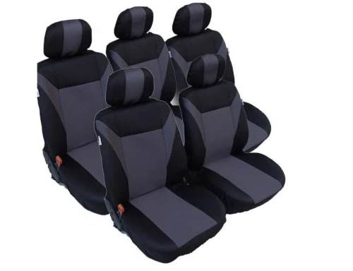 Тапицерия за VW Touran, Sharan, Ford Galaxy, Citroen C8, Peugeot 307SW, Citroen C4 Grand Picasso, Peugeot 806, 807 сиво - черно