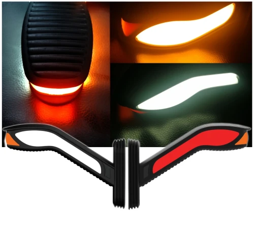 Комплект 2 броя Рогчета Кобра , С Мигач, Неон Ефект, Странични Маркери, Габаритни Светлини за Камион ТИР Ремарке, 19см, 24V