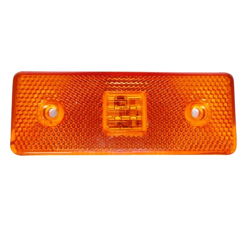24V Диоден 4 LED ЛЕД Маркер габарит токос светлина за камиони бус ван ремарке каравана - 110 мм х 40 мм - оранжев