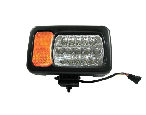 Десен фар 16LED къси / дълги светлини мигач рефлектор подходящ за трактор комбайн багер и др.