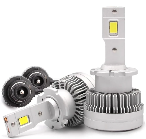 Комплект от 2 броя LED ЛЕД диодни крушки D2S за xenon 12-24V 50000lm Canbus без грешки 6000K