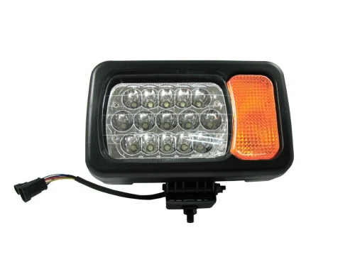 Ляв фар 16LED къси / дълги светлини мигач рефлектор подходящ за трактор комбайн багер и др.