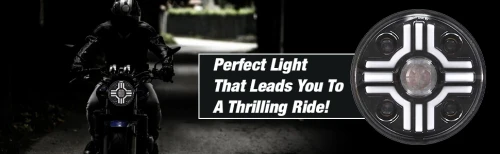 Универсален 7 инча 18см ЛЕД LED фар лампа халоген 12V-24V къси/дълги с DRL дневни светлини мигач бяло-жълто за АТВ джип мотоциклет камион трактор и др.