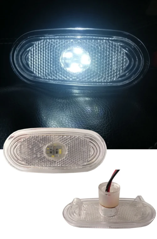 LED ЛЕД светодиоден габарит маркер токос бял с 4 диода 12V за Мерцедес Спринтер Фолксваген Крафтер Mercedes Spritner VW Crafter