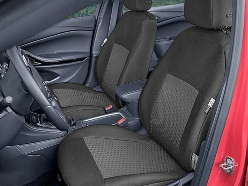 Пълен Комплект Тапицерия Kegel за предни+задни седалки на Skoda Yeti 2013-2017 Черна Текстил