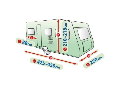 Висококачествено Покривало Kegel за каравана син цвят Серия Mobile Garage 450ER