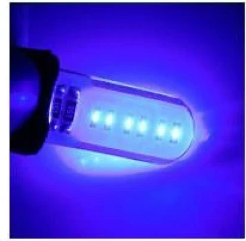 LED Лед Диодни Крушки За Габарит, Т10 W5W, COB 12-Core, 12V, Синя, Canbus - Error free , Без грешки