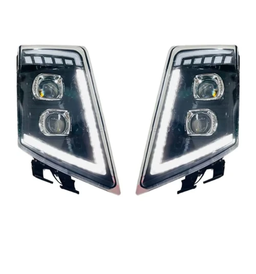 Комплект LED Фарове с DRL дневна светлина къси-дълги, мигач за камион Volvo FH13 FH16 FM460 FH500 - 24V