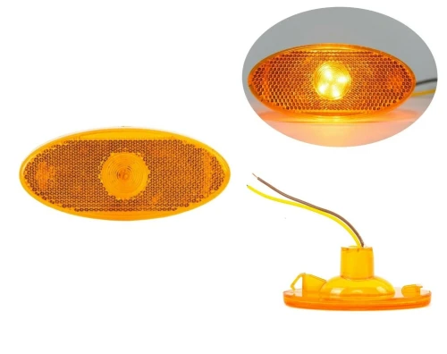 LED Светодиоден Габарит Маркер Токос Оранжев 12V за Renault Master Mk3 Рено Мастер МК3 Опел Мовано Opel Movano Mk2 2010+