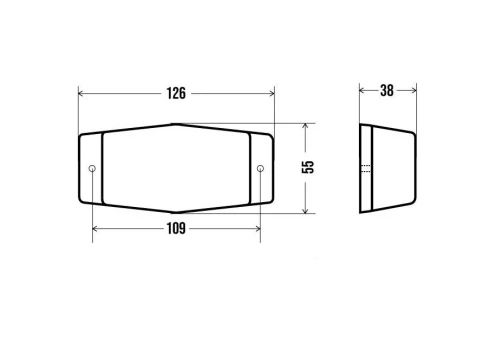 Комплект от 2 бр Габарит Маркер Мигач с крушка крушки оранжево стъкло 12v - 24v за Камион Трактор Багер Селскостопански Машини