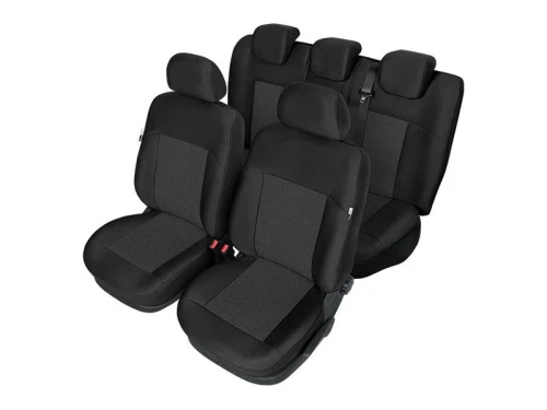 Пълен Комплект Тапицерия Kegel за предни+задни седалки на Ford Focus 2003-2014 Mk2 Mk3 Черна Текстил