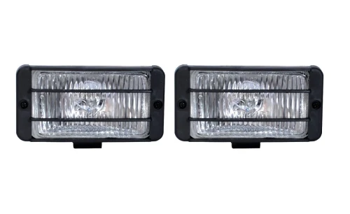 Комплект от 2бр. универсални халогени светлини фарове за мъгла с решетки 148mm x 75mm - 12V