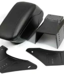 Thumbnail 1 of Черен кожен подлакътник барче универсален с планки и слайдер