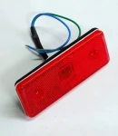 Thumbnail 4 of 24V Диоден 4 LED ЛЕД Маркер габарит токос светлина за камиони бус ван ремарке каравана - 110 мм х 40 мм - червен