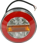 Thumbnail 5 of 1 брой кръгли LED ЛЕД светодиодни стопове задна светлина с Neon неон ефект тип хамбургер 12V Ø14 см