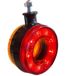 Thumbnail 2 of 1 брой Светодиоден Сраничен Габарит Обеца За Огледало Маркер червено-оранжево 12-24V За Автомобил Бус Камион Ремарке Каравана Кемпер ATV и др.