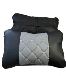 Thumbnail 2 of Комплект от 2 броя универсални възглавници авто възглавничка за врат за по-добър комфорт при дълъг път с автомобил сиво - черно