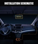 Thumbnail 2 of Авторегистратор видеорегистратор за автомобил 2K HD WIFI USB DVR камера G-сензор Видеорекордер Нощно виждане + 32 GB Micro SD Card карта с памет