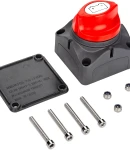 Thumbnail 8 of Ключ маса превключвател прекъсвач изолатор на акумулатор – въртящ се, водоустойчив IP66, 12–48V, 275A, черен/червен