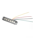 Thumbnail 5 of 6 LED ЛЕД Жълта Аварийна Лампа Блиц Светлина Мигаща За Пътна Помощ Платформа и др. 10W с 8 режима 8х3 cm. 12-24V
