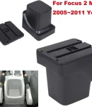 Thumbnail 4 of Подлакътник барче за Ford Focus MK2 2005–2011 - Еко кожа – Черен