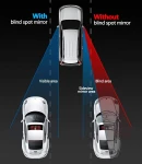 Thumbnail 9 of Комплект от 2 боя 360° допълнително широкоъгълно кръгло изпъкнало странично огледало за мъртва зона и обратно виждане