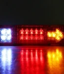 Thumbnail 2 of Комплект LED стопове стоп светлина с мигач задна светлина 12v за камион бус ТИР ремарке каравана 29 x 8 cm