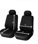 Thumbnail 2 of 1+1 Нова универсална тапицерия за предни седалки , калъфи за автомобил бус ван текстил в черно-черно
