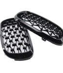 Thumbnail 7 of Бъбреци Решетки за BMW X5 E70 / X6 E71 (2007-2013)Diamond Style Черен Гланц