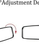 Thumbnail 2 of Интериорно огледало за автомобил за обратно виждане с вакуум 24 x 6cm