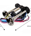 Thumbnail 2 of Тромба клаксон двойна с вграден компресор 12V за кола камион бус автобус трактор и др.