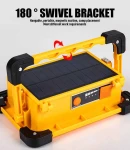 Thumbnail 7 of Акумулаторна LED ЛЕД диодна лампа бяла светлина + аварийна синя и червена презареждаема със соларен панел