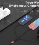 Thumbnail 4 of Кабел Phone Planet Универсален 3-в-1 USB кабел 1.2m