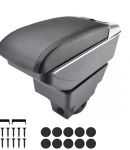 Thumbnail 1 of Подлакътник барче за Opel Astra J 2009–2018 MK4 - Еко кожа – Черен