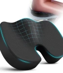 Thumbnail 2 of Ортопедична анатомична възглавница за сядане за седалка офис или столче за кола с мемори пяна против болки в гърба и кръста