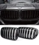 Thumbnail 15 of Двойни Бъбреци Решетки За БМВ BMW X5 X6 F15 F85 F16 F86 2014+ Черен Гланц Лак