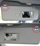 Thumbnail 7 of Комплект от 2бр. щипка държач за сенник за VW Audi Skoda сива