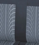 Thumbnail 5 of Комплект 2 + 1 тапицария/калъфи за бус/ван с шарка грайфер - Transit, Sprinter, Movano, Master, Crafter, Transporter, LT, Boxer, Jumper - текстил - черни - 5 части