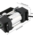 Thumbnail 3 of Компресор За Помпане На Гуми Двубутален Двуцилиндров Метален 12V 20A