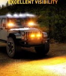 Thumbnail 12 of 17cm 7Д Диоден Прожектор Led Bar Лед Бар Халоген Бяла Светлина + Габарит бяло - жълто 12V - 24V За АТВ SUF Джип 4х Offroad Камион