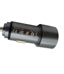 Thumbnail 8 of Универсално USB Зарядно За Автомобил, 2x18W, 3 A, Метален Корпус, 12V - 24V, Сребрист Цвят, Подсветка Синя LED Светлина, USB + Type C, Бързо Зареждане