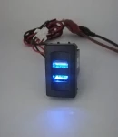 Thumbnail 2 of Двойно USB Зарядно за Вграждане за Vw Transporter Транспортер Т4 4.2A