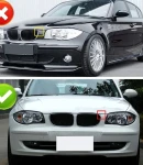 Thumbnail 6 of Двойни Бъбреци Решетки За БМВ BMW 1-ва Серия Фейслифт Facelift E81 E82 E87 E88 2008г.-2011г. Черен Гланц Лак