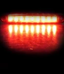 Thumbnail 3 of 1 брой ЛЕД LED Червен Диоден Маркер Габарит Токос със 9 светодиода за камион ремарке бус ван каравана платформа 24V